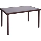 MCW Gartentisch 120 x 75 x 71 cm Braun