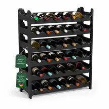 ARTECSIS Weinregal 36 Flaschen Schwarz