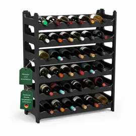 ARTECSIS Weinregal 36 Flaschen Schwarz