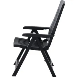 PROGARDEN Gold Klappsessel 22 x 89,5 x 57 cm anthrazit