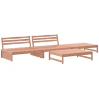 vidaXL 4-tlg Garten-Lounge-Set Massivholz Douglasie Modell 4