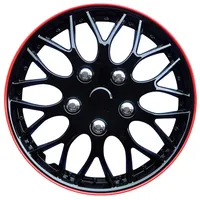 Auto-Style Satz Radzierblenden Missouri 13-Zoll Schwarz/Rot