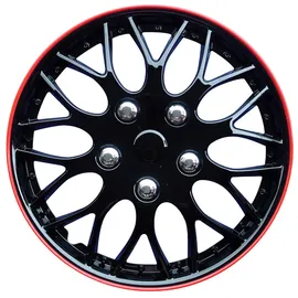 Auto-Style Satz Radzierblenden Missouri 13-Zoll Schwarz/Rot