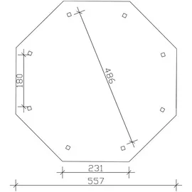 SKANHOLZ Nice 3 Ø  5,57 m Nussbaum