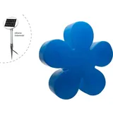 8 seasons design GmbH Motivleuchte Shining Flower Kunststoff Durchmesser 40 cm Solar blau