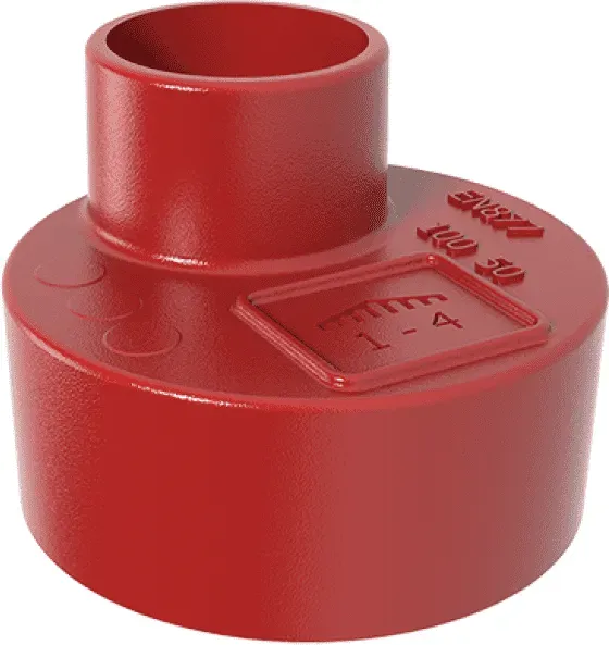 SML-Uebergangsrohre DN 125 x 100, exzentrisch