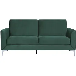 3-Sitzer Sofa Samtstoff grün FENES