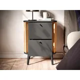 Home Affaire Nachtschrank Stavanger 45 x 33 x 60 cm Grau