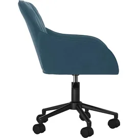vidaXL Bürostuhl Drehbar Samt Blau