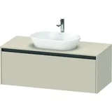 Duravit Waschtischunterschrank wandhängend „Ketho.2“ 120 × 45,9 × 55 cm Taupe Supermatt