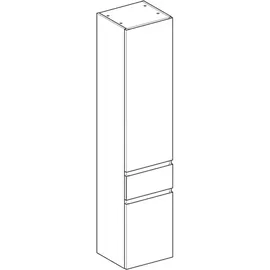 Geberit Renova Plan Hochschrank 39 x 180 x 36 cm Nussbaum hickory Holz