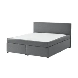 deinbett Boxspringbett ¦ grau ¦ Maße (cm): B: 167 H: 104