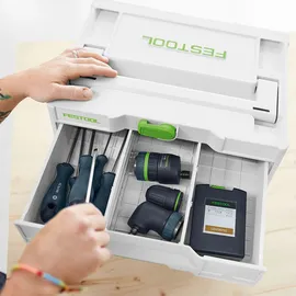 Festool Systainer SYS3-SORT/2 M 337 mit 2 Trennstegen schwarz 39,6 x 29,6 x 33,7 cm