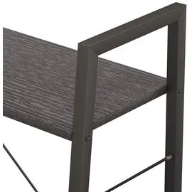 vidaXL Standregal mit 3 Böden Schwarz 56x35x108 cm