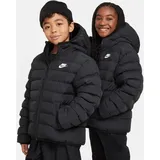 NIKE Kinder Unterjacke K NSW LOW SYNFL JKT ADP, BLACK/BLACK/WHITE, XS