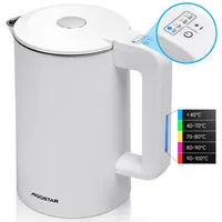 Aigostar - Smart Wasserkocher mit Temperatureinstellung 40°C-100°C, WiFi Steuerung