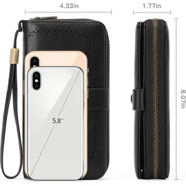 Bulgari Geldbörse Damen schwarz