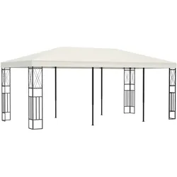 vidaXL Pavillon 3×6 m Creme Stoff