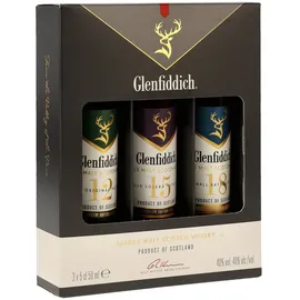Glenfiddich 40% vol 0,15 l Geschenkset