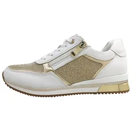 Marco Tozzi Sneaker Low Damen Weiß/Gold 41