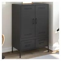 VidaXL Highboard Schwarz 68x39x101,5 cm Stahl -