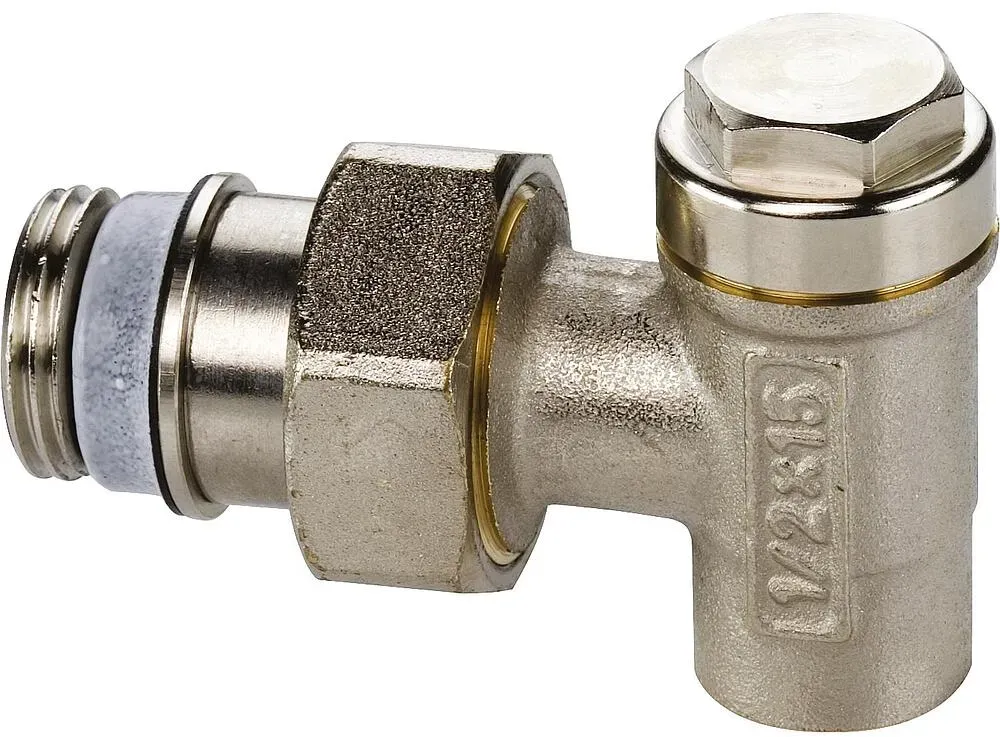 Rücklaufverschraubung Typ L zum Löten MS vernickelt 1/2''x 15 Ausführung:Durchgang