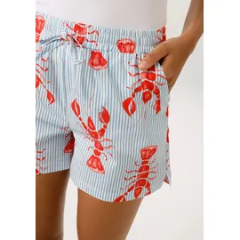 Aniston CASUAL Shorts gestreift/rot 42