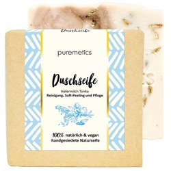 puremetics - Duschseife 'Hafermilch Tonka' 100 g