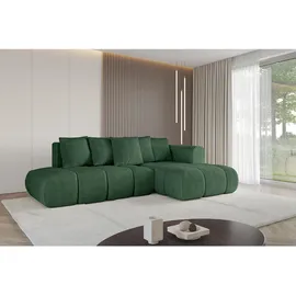 altdecor Ecksofa Cord 4-Sitzer Grün