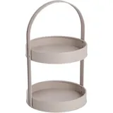 Zeller Etagere, Metall, Greige