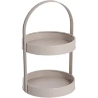 Zeller Etagere, Metall, Greige