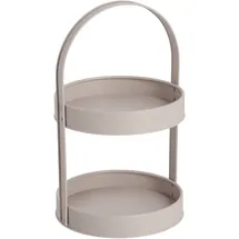 Zeller Etagere, Metall, Greige