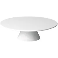 APS 83890 Servier- und Tortenplatte CASUAL, Ø 31 cm, Höhe 8 cm, Melamin, weiß