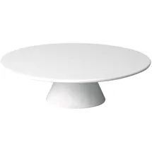 APS 83890 Servier- und Tortenplatte CASUAL, Ø 31 cm, Höhe 8 cm, Melamin, weiß