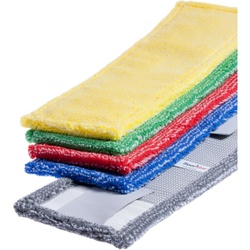 Floorstar Microfasermopp Thenufil Pix, 40 cm, Taschen / Laschen, Hohe Wasseraufnahme, sehr starke Reinigungswirkung, Farbe: anthrazit
