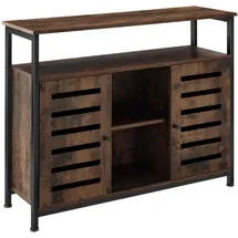 Tectake Sideboard 100 x 37 x 82 cm Braun