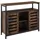 Tectake Sideboard 100 x 37 x 82 cm Braun