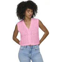 Only ONLIRINA V-NECK BUTTON VEST KNT NOOS Rosa M