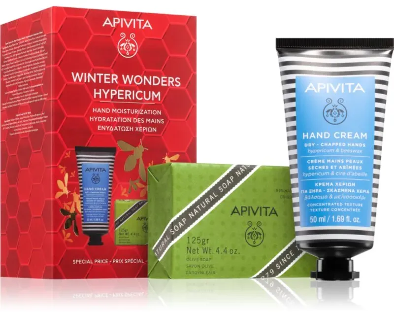 Apivita Hand Care Winter Wonders Hypericum Weihnachtsgeschenk-Set