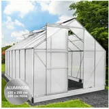 Brast Gewächshaus Alu Silber HKP 6 mm 10,75 m2
