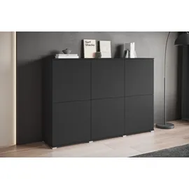 OTTO home Highboard 180 x 125 x 39,5 cm Schwarz