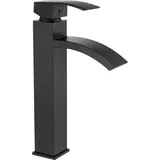 Mexen Libra hohe Waschtischarmatur, Schwarz - 745110-70