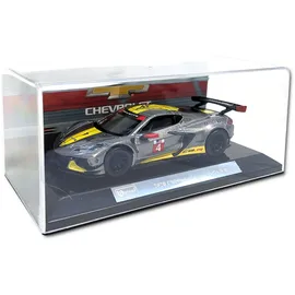 BBURAGO 18-38312 - Modellauto - Chevrolet Corvette C8R '20 (grau, Maßstab 1:43) Modell Auto