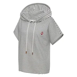 H.I.S. Sweatshirt gestreift marine/offwhite 40/42