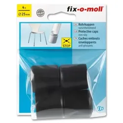 Rohrkappen rutschhemmend 25mm fix-o-moll