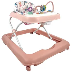 Kikkaboo Lauflernhilfe Poppy Musik Licht höhenverstellbar klappbar Gummistopper rosa