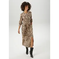 Aniston CASUAL Blusenkleid mit abnehmbarem Bindegürtel, Eingrifftaschen mit trendigem