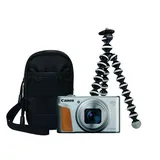 Canon PowerShot SX740 HS Lite + Reisekit silber