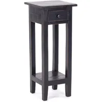 DESIGN DELIGHTS Telefontisch, Schwarz, Holz, 30x75x30 cm, Wohnzimmer, Wohnzimmertische,