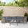 casa.pro Karg Loungeset Dunkelgrau/Rattanoptik